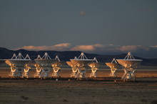 VLA, Very Large Array Satellite Dishes T In New Mexico, USA