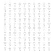© bigpa - big set of key thin line icons vector