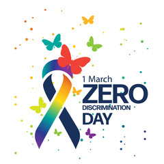 zero discrimination day. poster ,logo, template design 