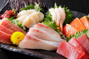 Sticker - 刺身の盛り合わせ　Japanese plate of Assorted Sashimi