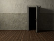 © Photobank - open door to a dark room