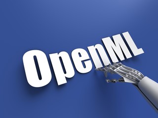 Wall Mural - openml acronym (open machine learning)