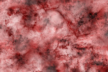 Abstract Blood Background With Splatter, Veins, Capillaries And Arteries. Video Title Screen, Podcast Or Web Background, Information Poster Or Infographic. Gory Or Horror Wallpaper.