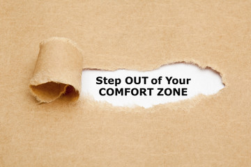 Wall Mural - Step Out Of Your Comfort Zone Motivational Quote