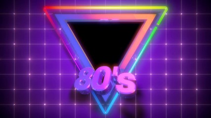 Wall Mural - Retro 80s Triangle Opener
