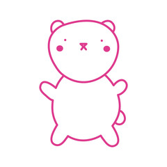 Poster - cute little cat mascot character