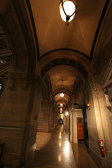 Canvas Print - Corridor of an old church