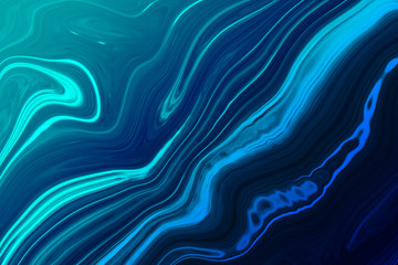 Wall Mural - marble ink colorful. blue marble pattern texture abstract background. can be used for background or 