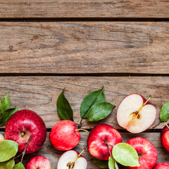 Wall Mural - Red Apples, Copy Space