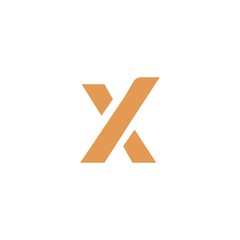 Wall Mural - X Logo Simple and Minimalist Vector