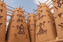 The Abandoned Traditional Mud Brick Arab Dovecote In The Riyadh Province, Saudi Arabia