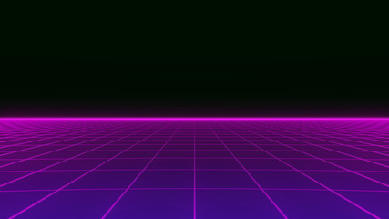Leinwandbilder - Abstract Geometric Wireframe Tunnel Structure Fly Through Background. Futuristic Connection Polygonal Line Illustration.