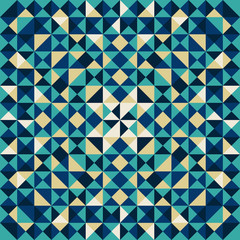 Wall Mural - triangle background, colourful mosaic backdrop. geometric vector background.