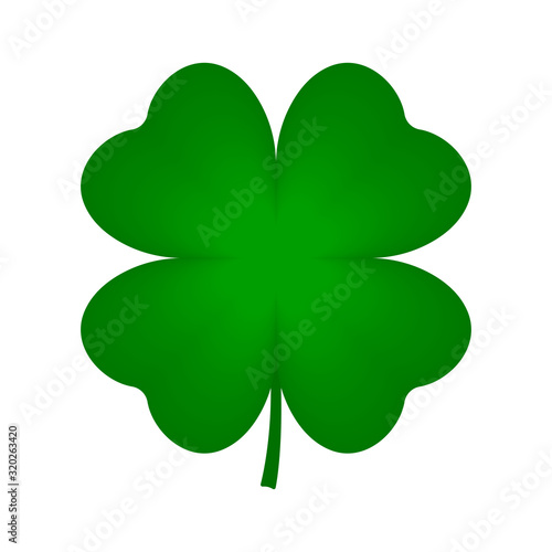 Fotomural Four leaf clover icon. Vector.