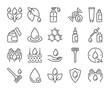 © YuriyAlt_Art - Skin care icon. Natural Skin Care Ingredients line icons set. Editable stroke.