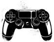 © mcrad - A Graffiti Stencil Illustration of a Game Controller
