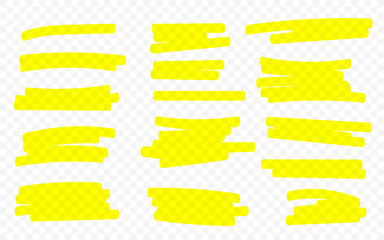 marker lines. vector highlighter brush lines. hand drawing. vector illustration