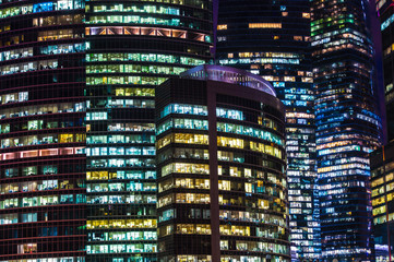 Office building at night