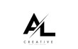 © ankreative - AL A L Letter Logo Design with a Creative Cut.