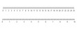 Inch and metric rulers. Centimeters and inches measuring scale cm metrics indicator. Scale for a ruler in inches and centimeters