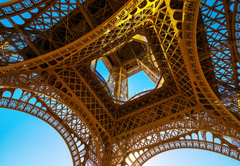 Wall Mural - view on eiffel tower