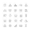 © denisgorelkin - Line icons set. School pack. Vector illustration