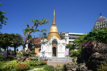 Wall Mural - Royal Cemetery at Wat Ratchabophit On the west end of the temple grounds is the Royal Cemeter