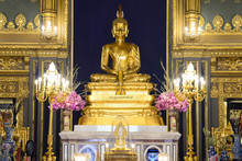 Phra Buddha Angkhiros, The Principal Buddha Figure In The Main Chapel Of Wat Ratchabophit Sathit Maha Simaram Temple