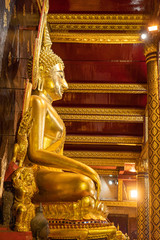 golden buddha image in temple