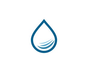 Canvas Print - Water drop logo