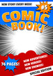 Colorful comic book cover template