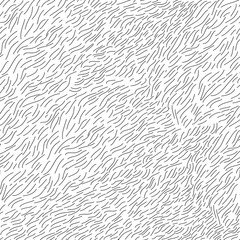 Abstract repeat pattern of short curved lines in random order, monochrome simple texture