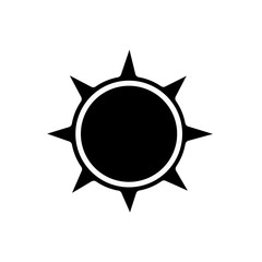 Wall Mural - Brightness Icon, Intensity Setting Vector Art Illustration