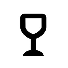 Wall Mural - Glass of wine icon. Vector illustration on a white background