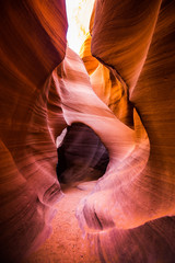 Wall Mural - amazing sandstone formations in antelope canyon, arizona, usa