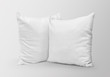 © PIXPINE - White blank two pillows mockup on isolated background