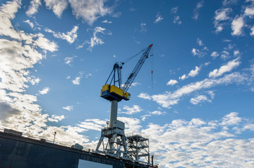 Crane in the port