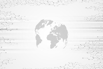 Wall Mural - Abstract background technology graphic design. Network wireless systems and internet . Big data .Global network high speed connection data rate technology