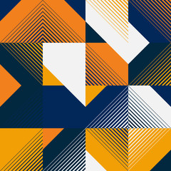 Abstract geometric vector pattern with transition effect