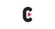 © t1m0n344 - C letter media logo icon. Play button sign.