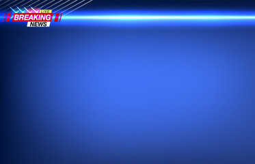 Wall Mural - Banner breaking news, important news, headline in the form of flashing lights police. Vector image.