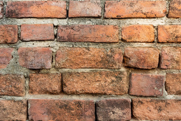 Wall Mural - old red brick wall background