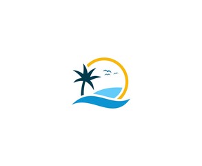 Wall Mural - Beach logo