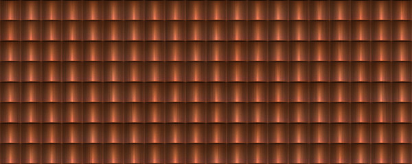 3d material cooper tiles background