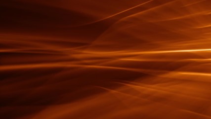 abstract sci-fi motion background: seamlessly looping waves of undulating warm golden light on a mar