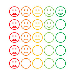 satisfaction feedback review scale service survey vector