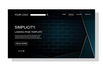 modern landing page template,colorful,for business website design.