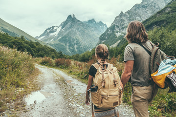 hikers in the forest