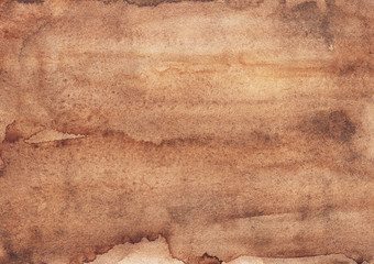 watercolor old brown background texture. ancient parchment backdrop hand painted. light taupe color 