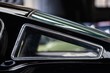 rear window of black classic fastback car